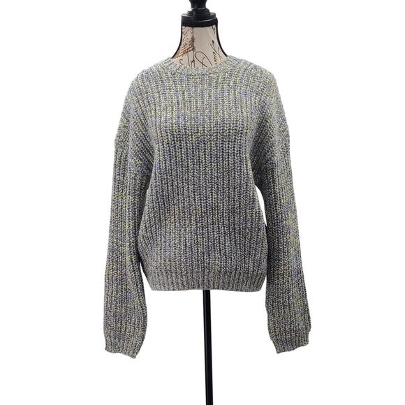 Stitches + Stripes women's chunky knit multicolor sweater SZ XL Cozy Super soft - Picture 1 of 10